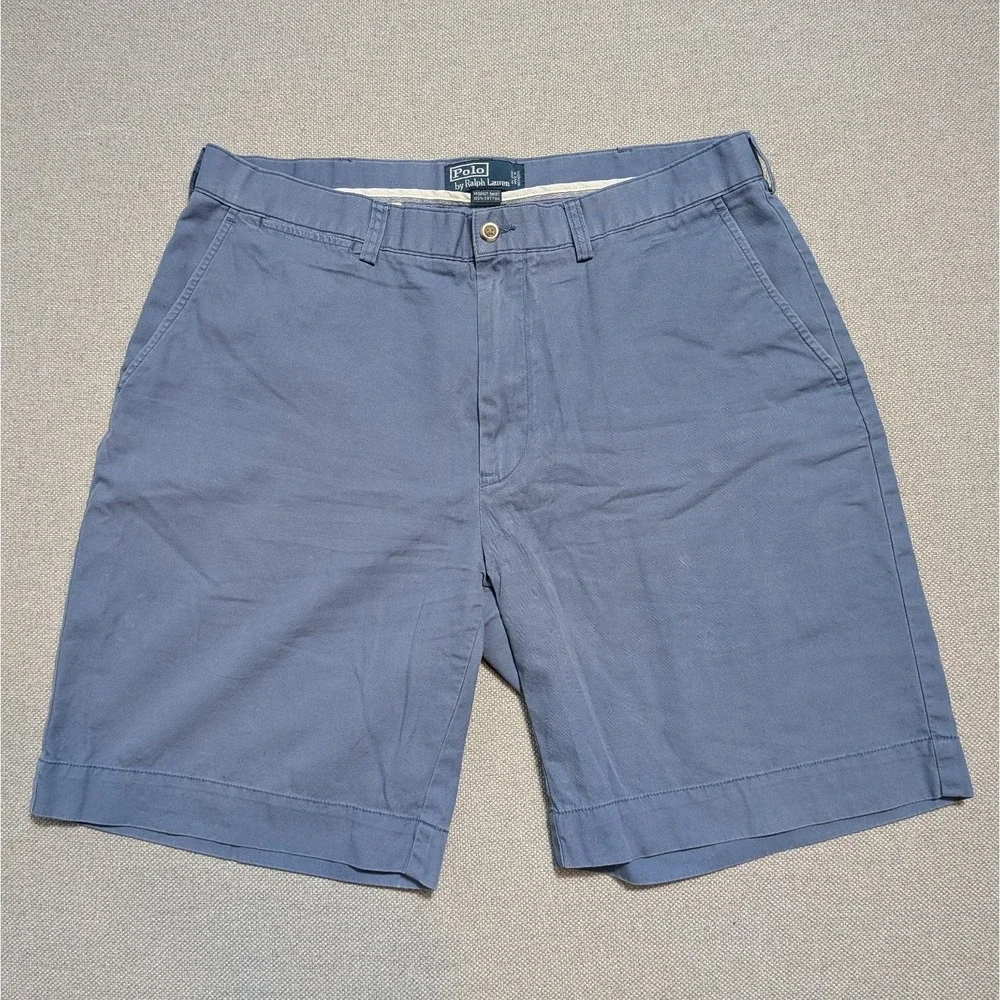 Polo Ralph Lauren Men's 36 Blue Prospect Chino Shorts Cotton Pony Summer Prep